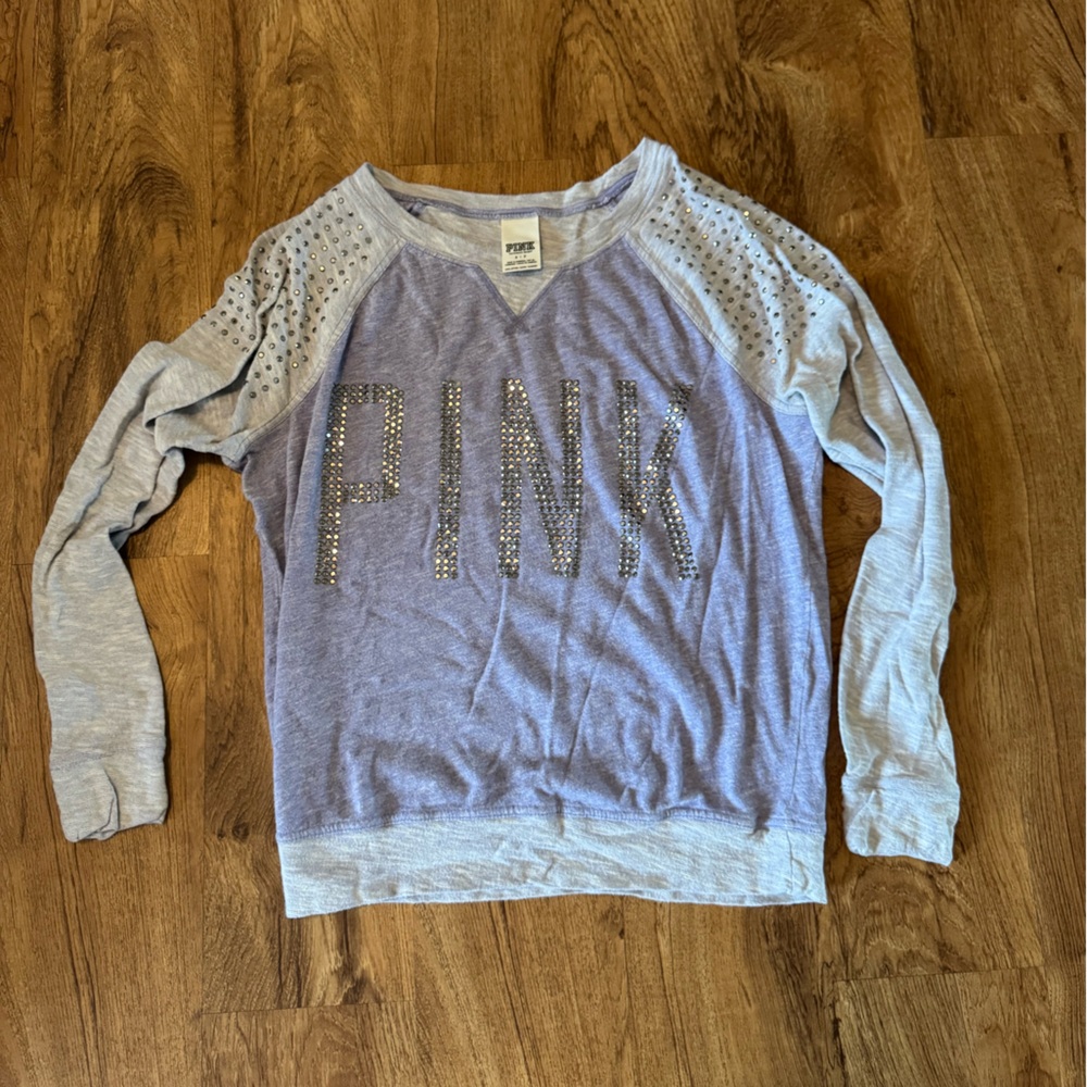 Women’s PINK Victoria's Secret Gray Long Sleeve Tee